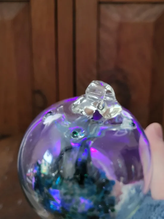 Handblown Glass Tree Of Life Orb - Picture 16 of 16